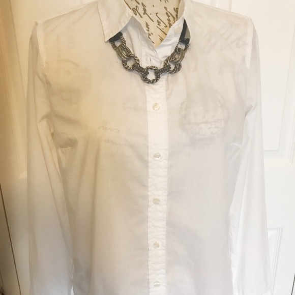 J. Crew Classic White Button Down Shirt - Picture 2 of 8